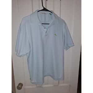 Tommy Bahama Polo Shirt M Medium Emfielder IslandZone in light Baby Blue